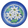 Polish Pottery Dessert Plate Bloodroot Bliss UNIKAT