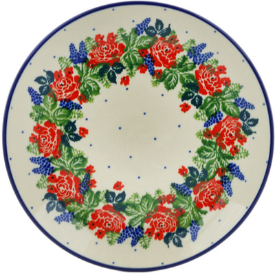 Polish Pottery Dessert Plate Blooming Garden