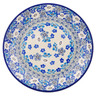 Polish Pottery Dessert Plate Blossom Breeze UNIKAT