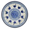 Polish Pottery Dessert Plate Blue Chicken