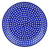 Polish Pottery Dessert Plate Blue Night UNIKAT