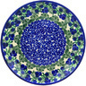 Polish Pottery Dessert Plate Blueberry Fields Forever