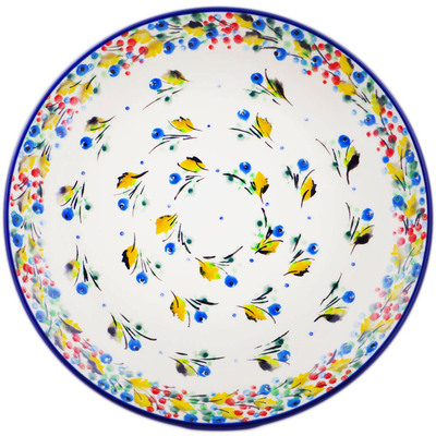 Polish Pottery Dessert Plate Blueberry Season UNIKAT