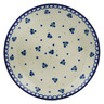 Polish Pottery Dessert Plate Blueberry Stars