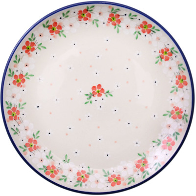 Polish Pottery Dessert Plate Blushing Blooms
