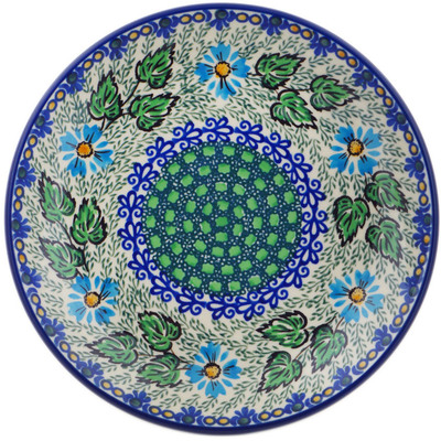 Polish Pottery Dessert Plate Breeze In The Garden UNIKAT