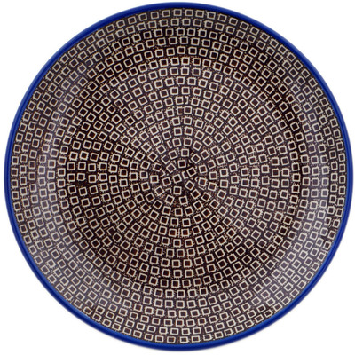Polish Pottery Dessert Plate Brick By Brick UNIKAT