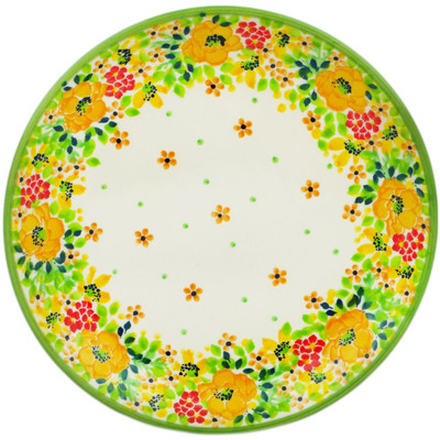 Polish Pottery Dessert Plate Bright Spring UNIKAT