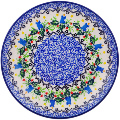 Polish Pottery Dessert Plate Candlelight UNIKAT