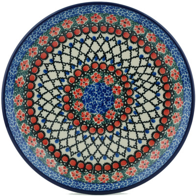 Polish Pottery Dessert Plate Classic Beauty UNIKAT