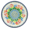 Polish Pottery Dessert Plate Colors Of The Wind UNIKAT