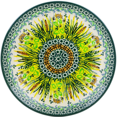 Polish Pottery Dessert Plate Country Harvest UNIKAT