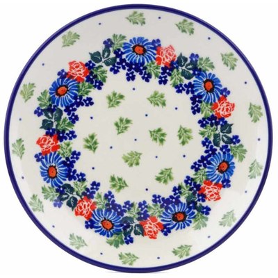 Polish Pottery Dessert Plate Countryside Floral Bloom