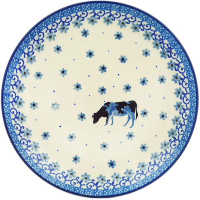 Polish Pottery Dessert Plate Cow That Jumped Over The Moon