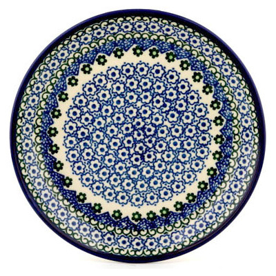 Polish Pottery Dessert Plate Daisy Doilies