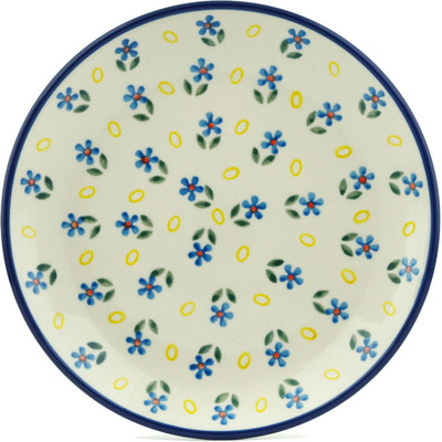 Polish Pottery Dessert Plate Daisy Sprinkles