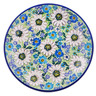 Polish Pottery Dessert Plate Daisy Valley UNIKAT