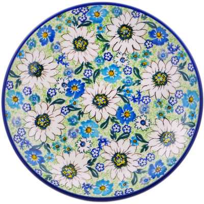 Polish Pottery Dessert Plate Daisy Valley UNIKAT