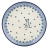 Polish Pottery Dessert Plate Dalmatian Delight