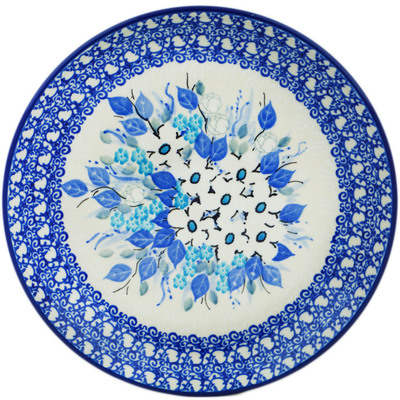 Polish Pottery Dessert Plate Delicate Magnolia UNIKAT