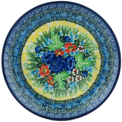 Polish Pottery Dessert Plate Delightful Ideal UNIKAT