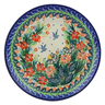 Polish Pottery Dessert Plate Dove Escape UNIKAT