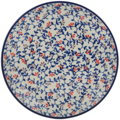 Polish Pottery Dessert Plate Endless Blue