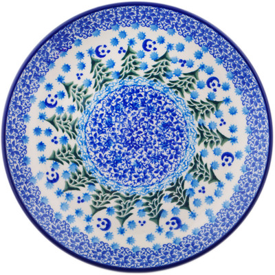 Polish Pottery Dessert Plate Evergreen Night
