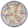 Polish Pottery Dessert Plate Fall Branches UNIKAT