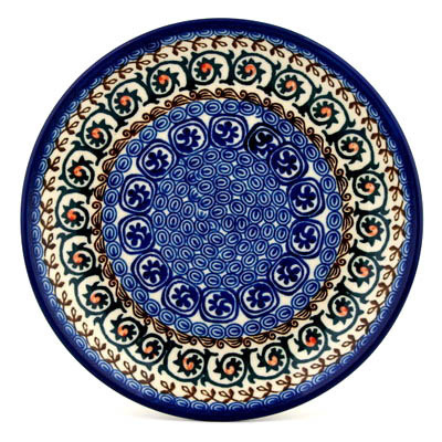 Polish Pottery Dessert Plate Fiddle Faddle
