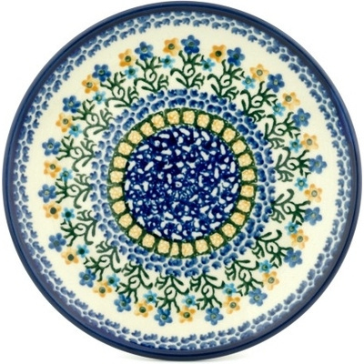 Polish Pottery Dessert Plate Field Of Wildflowers