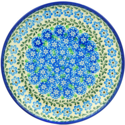 Polish Pottery Dessert Plate Flower Power