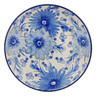 Polish Pottery Dessert Plate Flowers In The Sky UNIKAT