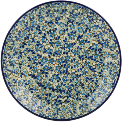 Polish Pottery Dessert Plate Flowers On The Water UNIKAT