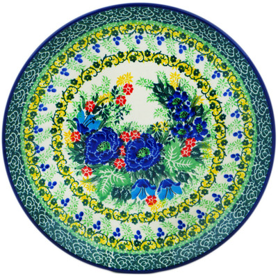 Polish Pottery Dessert Plate Garden Of Eve UNIKAT