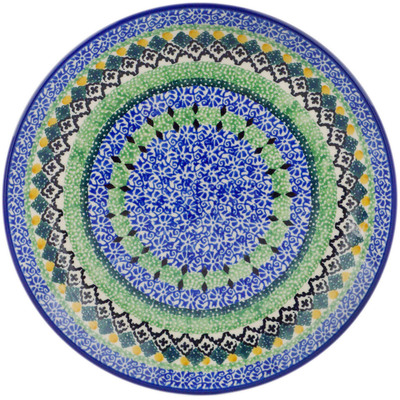 Polish Pottery Dessert Plate Garden Party UNIKAT