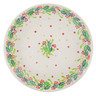 Polish Pottery Dessert Plate Garland UNIKAT