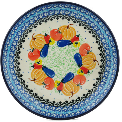 Polish Pottery Dessert Plate Glorious Sequence UNIKAT