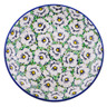 Polish Pottery Dessert Plate Gorgeous Gardenias UNIKAT