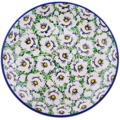 Polish Pottery Dessert Plate Gorgeous Gardenias UNIKAT