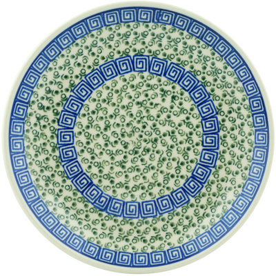 Polish Pottery Dessert Plate Greek Garden
