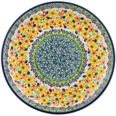 Polish Pottery Dessert Plate Happy Thoughts UNIKAT