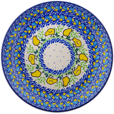 Polish Pottery Dessert Plate Hatched