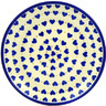 Polish Pottery Dessert Plate Hearts Delight