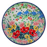 Polish Pottery Dessert Plate Homegrown UNIKAT