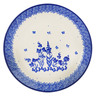 Polish Pottery Dessert Plate Insect Playtime