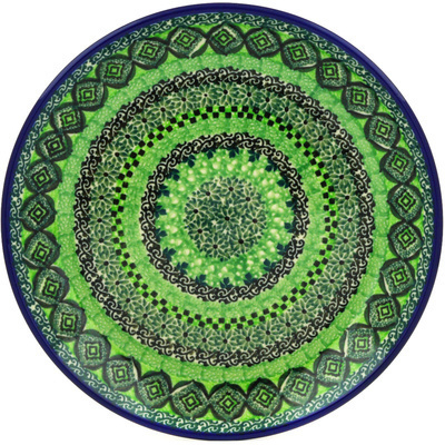 Polish Pottery Dessert Plate Kiwi UNIKAT
