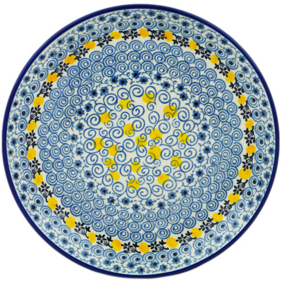 Polish Pottery Dessert Plate Lemon Season