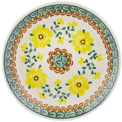 Polish Pottery Dessert Plate Lemonade Flowers