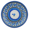 Polish Pottery Dessert Plate Light Blue Lace